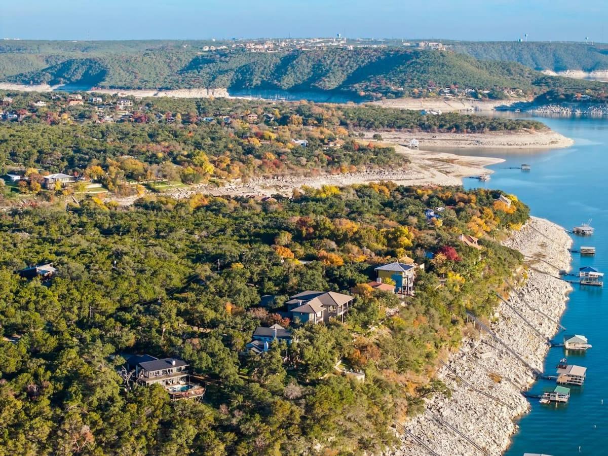 הוילה Leander Atlantis On Lake Travis Pool Hot Tub Dock מראה חיצוני תמונה